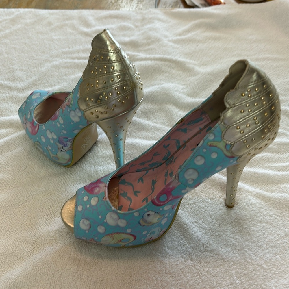 Iron Fist Lollipop Lorelei Peep toe high heel , size 10